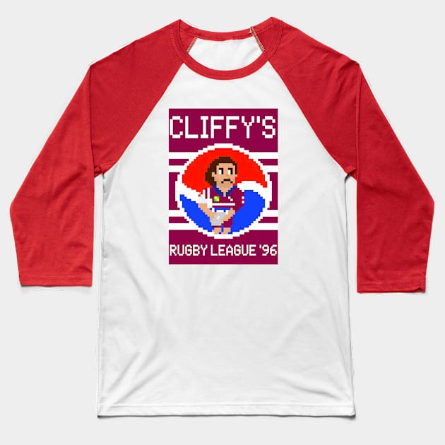 OG FOOTY - 8 Bit Cliff Lyons - Ciffy '96 Baseball T-Shirt by OG Ballers